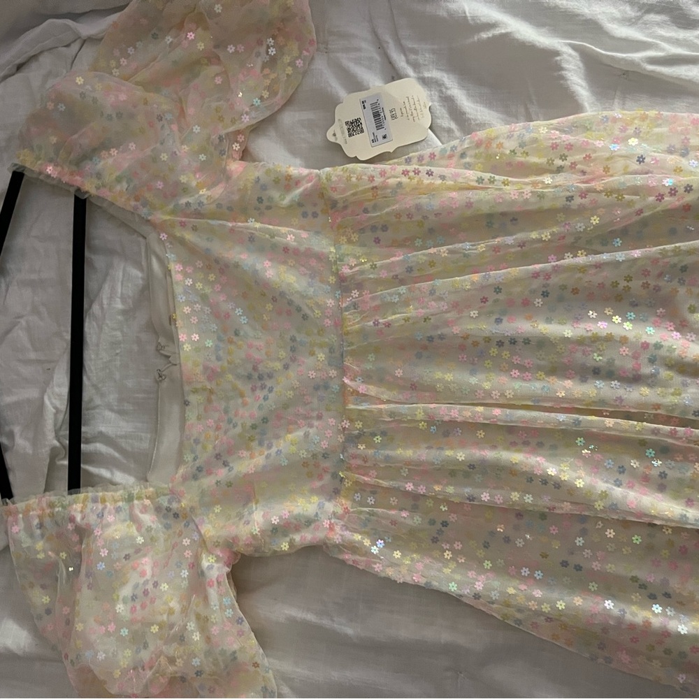 altard state confetti baby doll dress